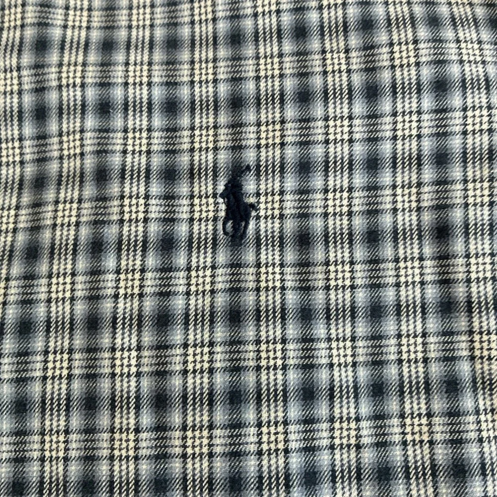 Vintage Polo Ralph Lauren Shirt Men 3XLT Classic Fit Plaid Cotton Button Down